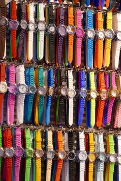 Uhrenarmbänder in verschiedenen Farben