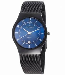 Skagen Herren-Armbanduhr Slimline Analog Titan Stahl T233XLTMN